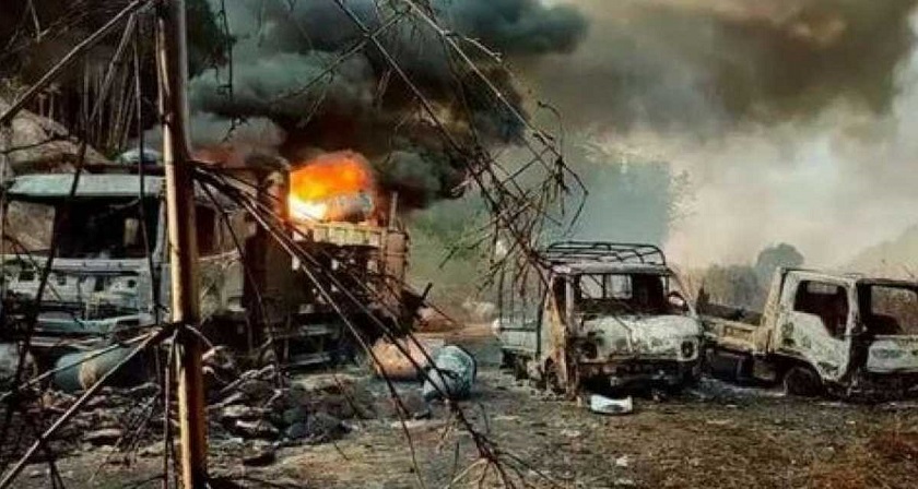 म्यान्माको सेनाद्वारा विपक्षीमाथि हवाई हमला, एक सय जनाको मृत्यु