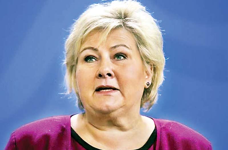 नर्वेकी प्रधानमन्त्री परिन् कारबाहीमा