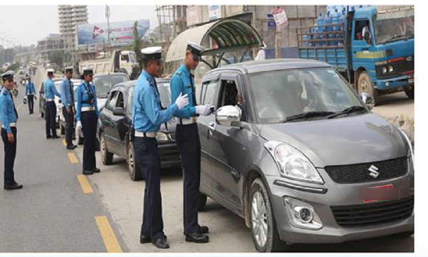 काठमाडौँ उपत्यकामा एकैदिन ३ हजार ५३ सवारी चालकमाथि कारबाही