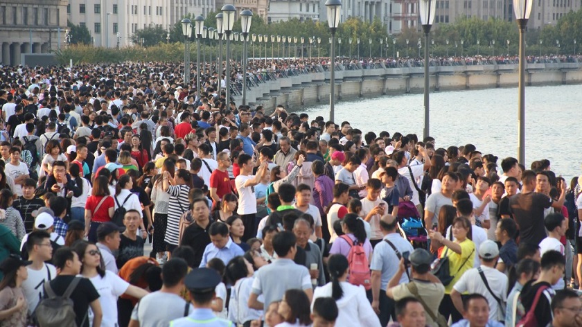 चीनको जनसंख्या बृद्धि दर अहिलेसम्मकै न्यून