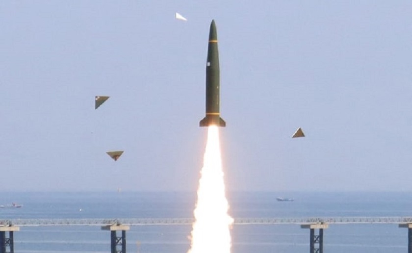 दक्षिण कोरियाद्वारा दुई वटा ब्यालिष्टिक मिसाइल प्रहार