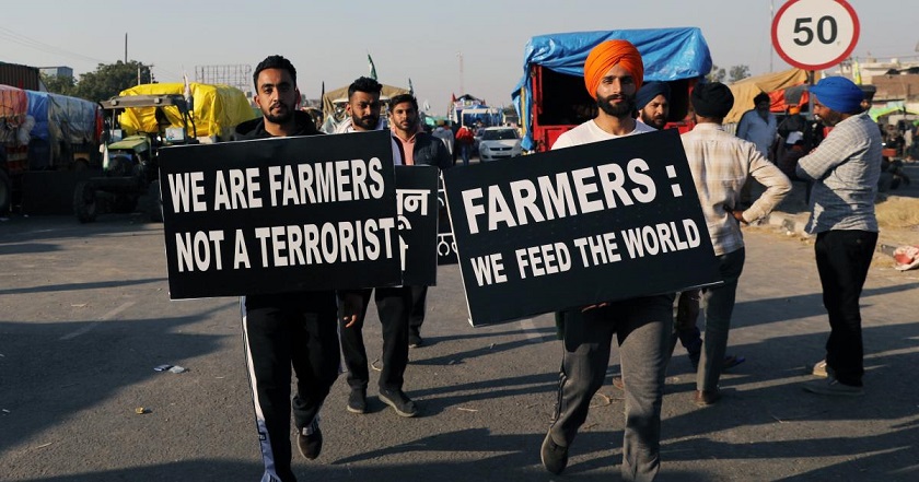 सरकारविरोधी प्रदर्शन तीव्र पार्दै भारतीय किसान