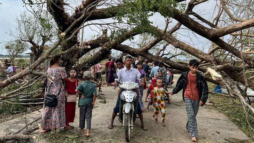 म्यान्मामा मोचा चक्रवातबाट मृत्यु हुनेको सङ्ख्या १४५ पुग्यो