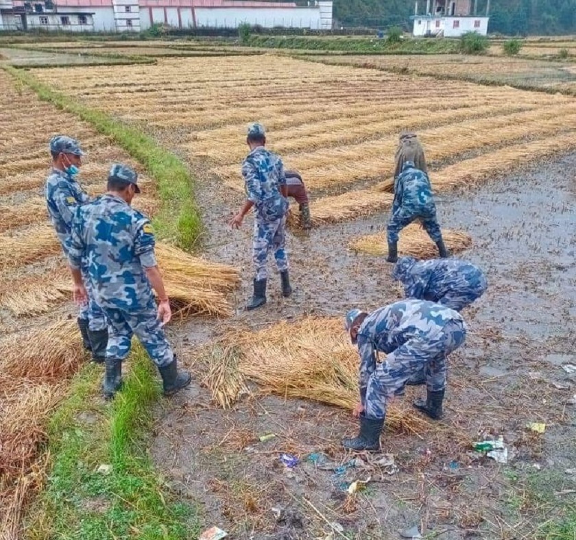 जुम्लामा नागरिकको सारथी बन्दै सशस्त्र प्रहरी