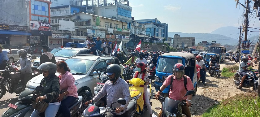 अनिल परियारको हत्यारालाई कारबाहीको माग गर्दै भरतपुरमा मोटरसाइकल र्‍याली