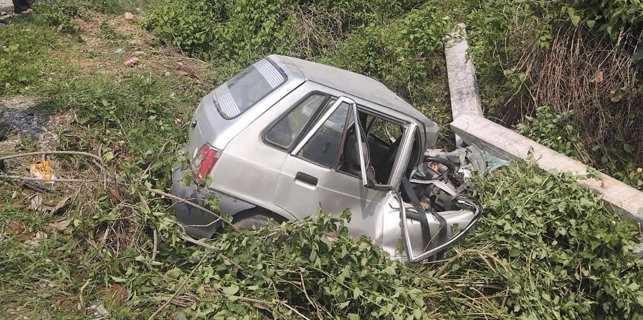 कार दुर्घटनामा चालकको मृत्यु