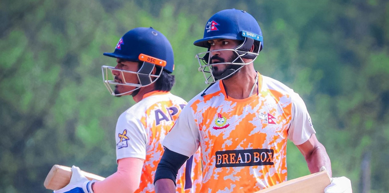 प्रधानमन्त्री कपमा आसिफ शेखले प्रहार गरे सानदार शतक