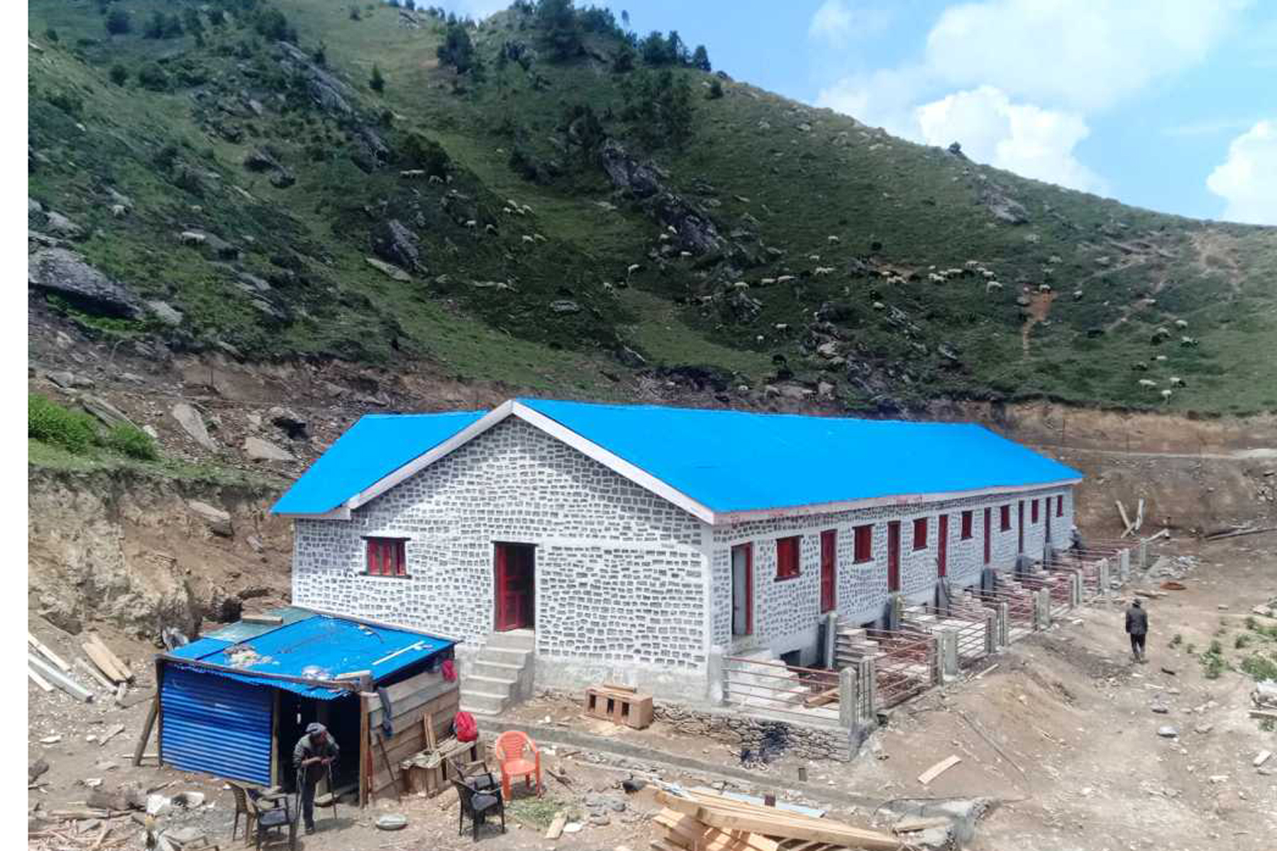 ओदी पाटनमा पशु सेवा कार्यालय जुम्लाद्वारा भेडा स्रोत केन्द्र स्थापना