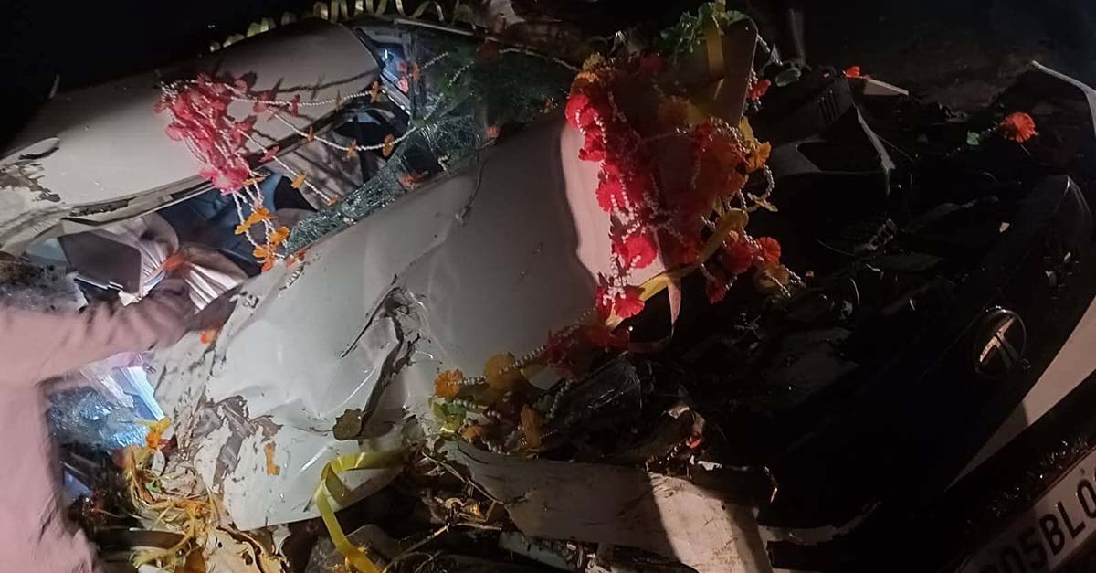 जन्ती बोकेको कार दुर्घटनामा चालकको मृत्यु