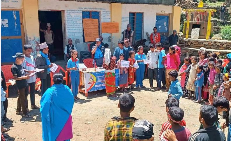 जाजरकोटका गाउँ गाउँमा लागुऔषधविरुद्ध सचेतना कार्यक्रम