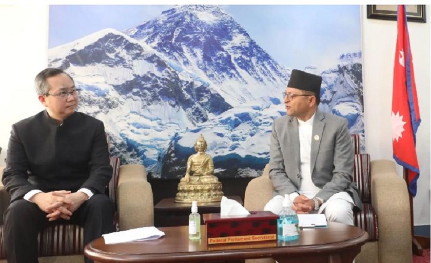 राष्ट्रिय सभाका अध्यक्ष तिमिल्सिना र चीनका राजदूतबीच भेट