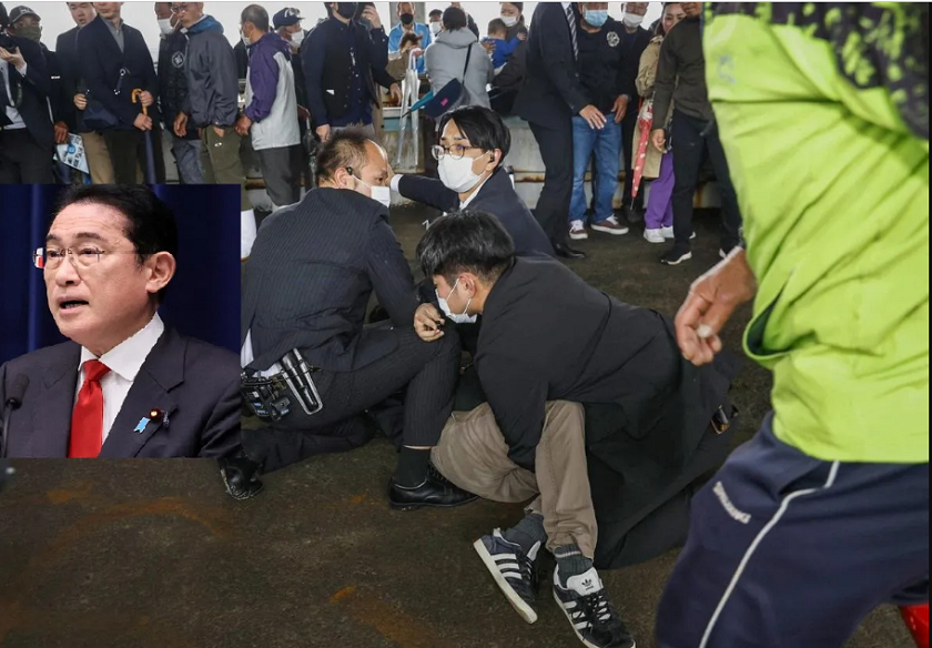 जापानका प्रधानमन्त्री फुमिओ किशिदामाथि बम आक्रमणको प्रयास