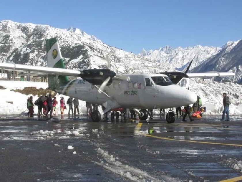 वर्षाका कारण अवरुद्ध हुम्ला हवाई सेवा छ दिनपछि सञ्चालनमा