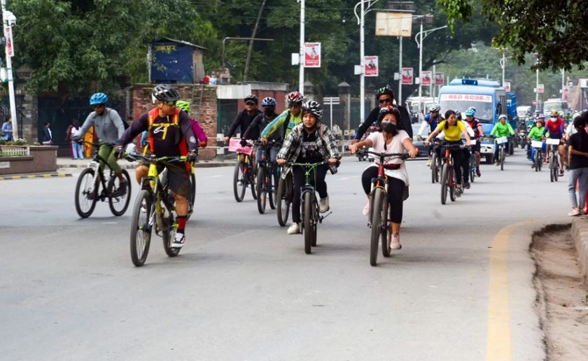 कीर्तिपुर-दरबारमार्ग साइकल र्‍याली भोलि, तीनजनालाई साइकल उपहार