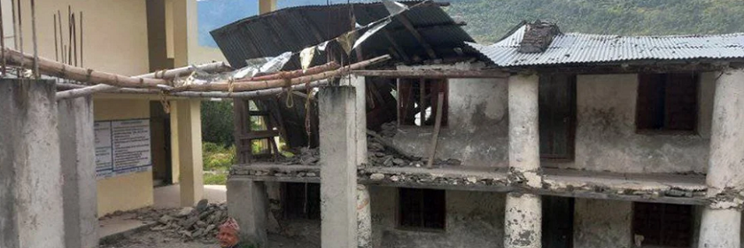 भूकम्पपछि बझाङमा पठनपाठन प्रभावित, ३ दिन विद्यालय बन्द गर्ने निर्णय