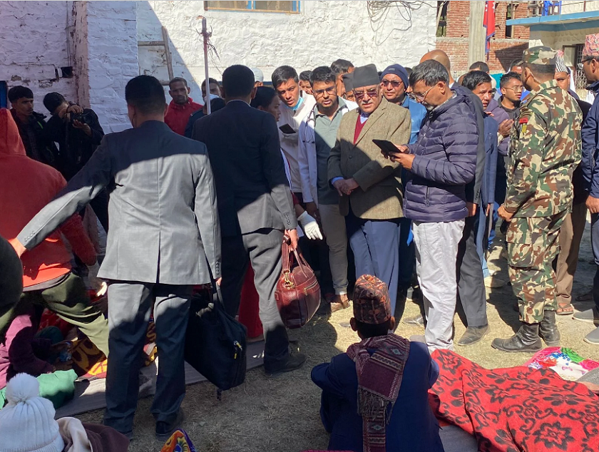 भूकम्पपीडितको उद्धार र राहतमा सहकार्यमा जुट्न प्रधानमन्त्रीको आग्रह