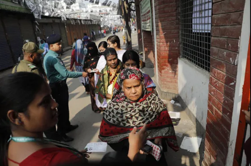 बङ्गलादेशमा निर्वाचनः कडा सुरक्षाबीच मतदान जारी, विपक्षीको बहिस्कार