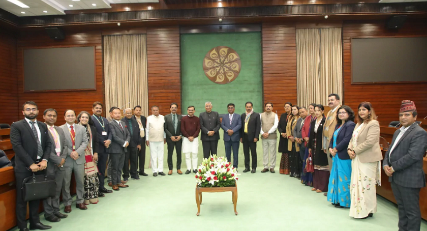 नेपाली सांसदले भारतीय विदेश मन्त्री जयशंकरसँग भेट्दै