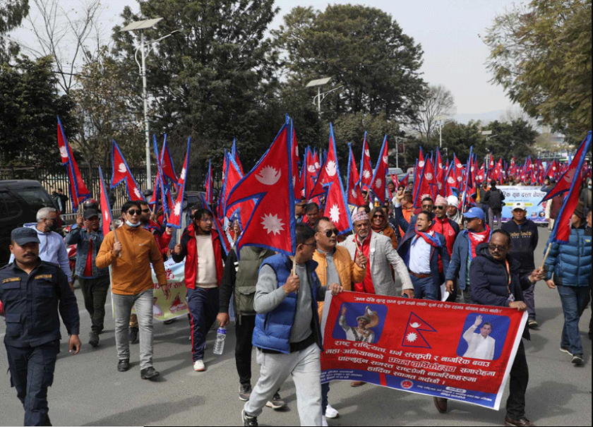 भृकुटीमण्डपमा दुर्गा प्रसाईँको शक्ति प्रदर्शन