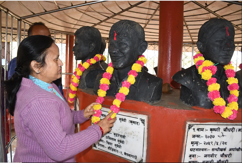 सहिदको रगत, पसिना र  त्यागको जगमा स्थापित गणतन्त्रलाई कसैले चुनौती दिन सक्दैन : मन्त्री शर्मा