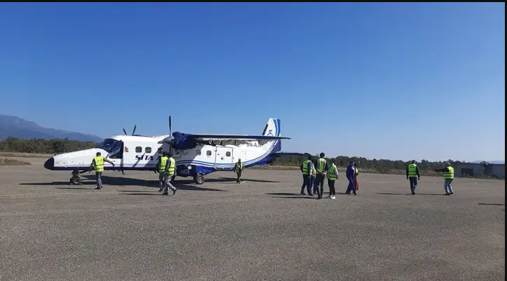 हाइड्रोलिकमा समस्या आएपछि रामेछाप उडेको जहाज काठमाडौं फिर्ता