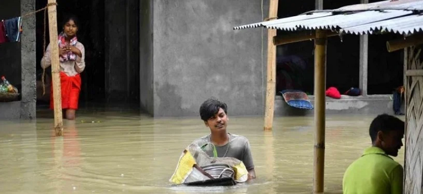 आसामको बाढीमा मृत्यु हुनेको सङ्ख्या ३८ पुग्यो