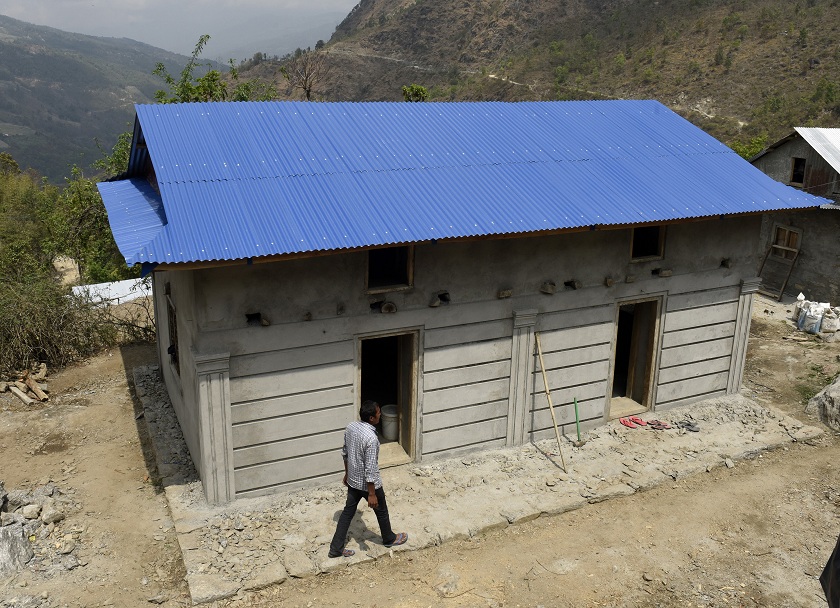 झापामा विपन्नका लागि ६३० घर निर्माण