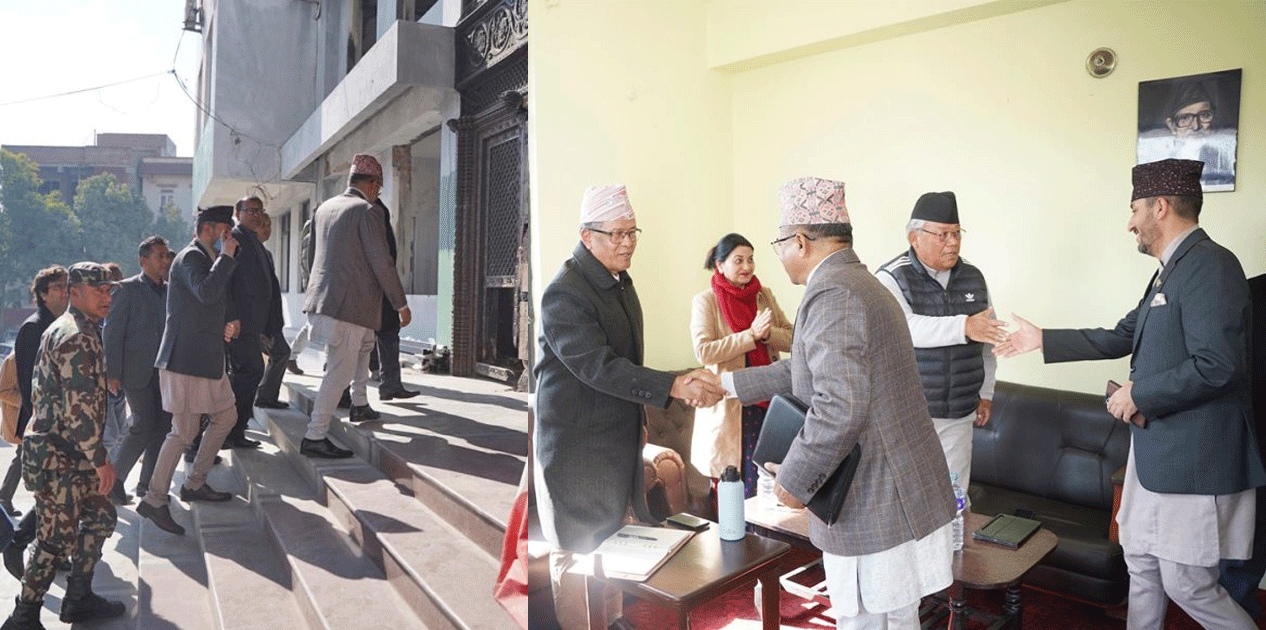 सरकारी टोलीले गर्‍यो जेन जेड आन्दोलनका क्रममा आगजनी भएको काँग्रेस पार्टी कार्यालयको अनुगमन