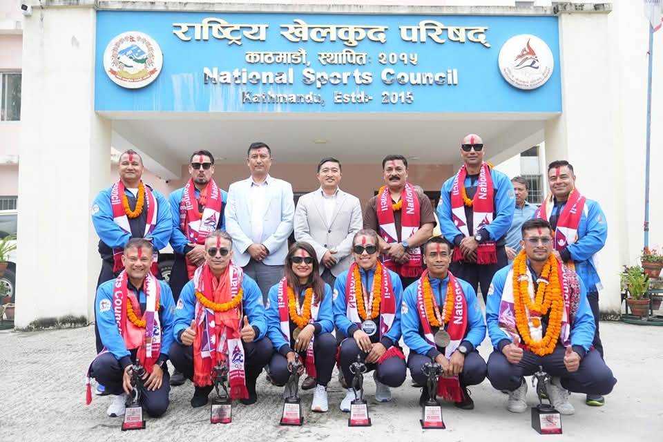 नेपाललाई पदक दिलाउने शारीरिक सुगठन टोलीलाई राखेपको स्वागत