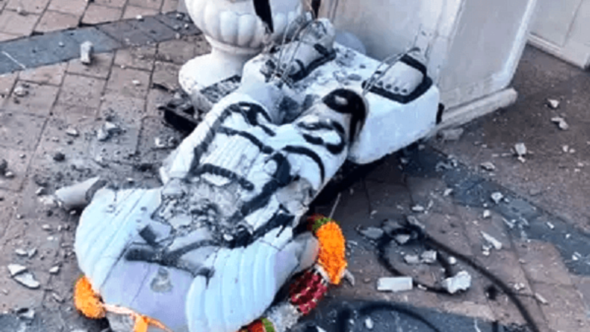 न्यूयोर्कमा महात्मा गान्धीको मूर्ति तोडफोड