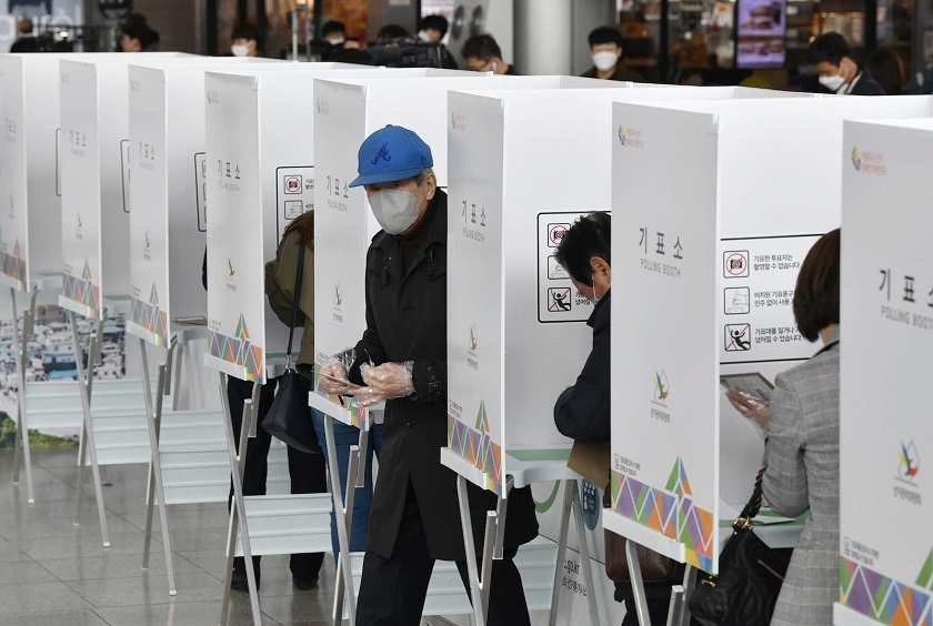 दक्षिण कोरियामा स्थानीय र संसदीय प्रतिनिधिका लागि मतदान