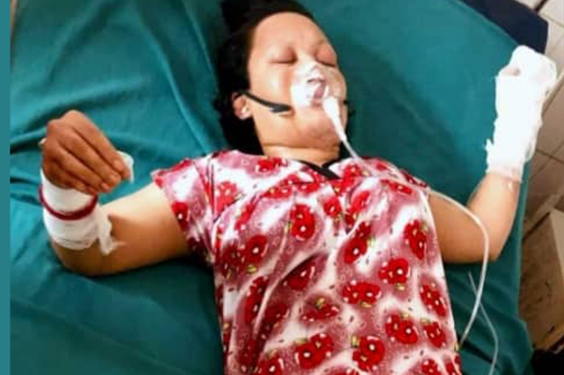श्रीमतीलाई पेट्रोल छर्केर आगो लगाउने पक्राउ