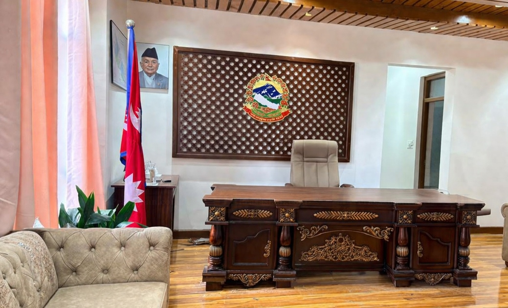 बालेनका लागि सिंहदरबारमा प्रधानमन्त्रीको कार्यकक्ष तयारी पूरा