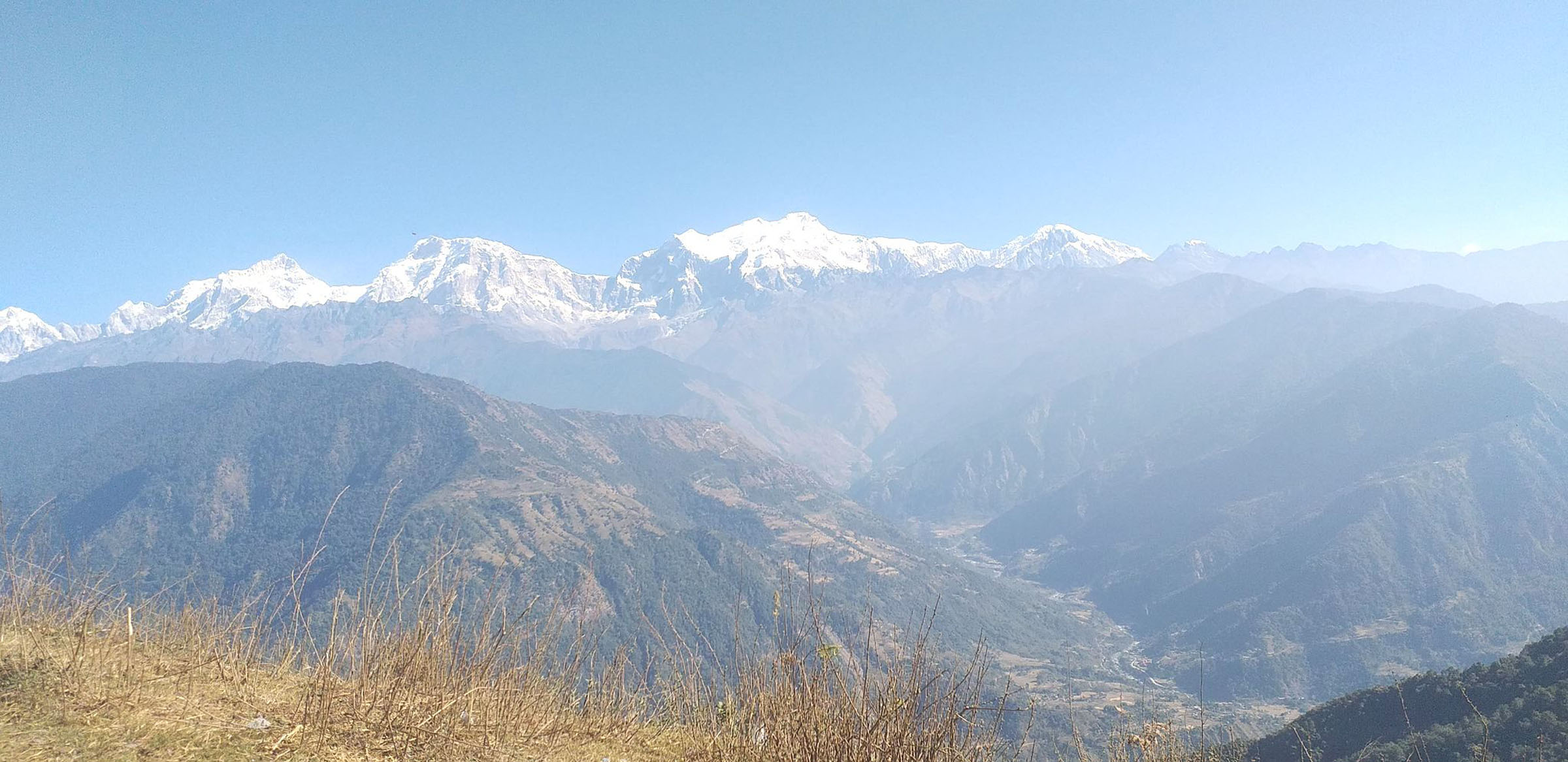 घलेगाउँबाट देखिएको बौद्ध हिमाल