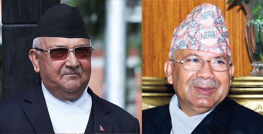 केपी ओली–माधव नेपाल बिच घोचपेच व्यक्तिगत तहमै
