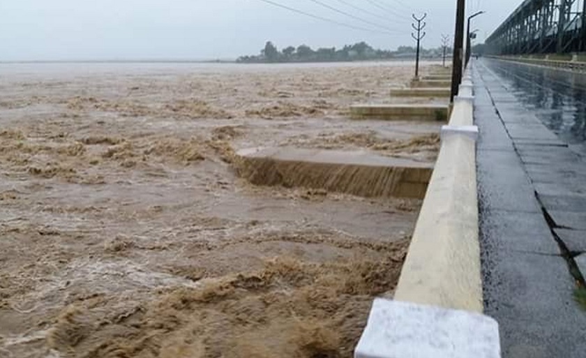 सप्तकोशीमा पानीको बहाब यो वर्षकै उच्च मापन