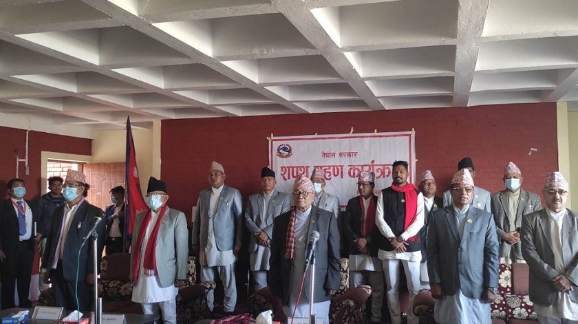 लुम्बिनी प्रदेश :  ७ मन्त्रीले लिए शपथ