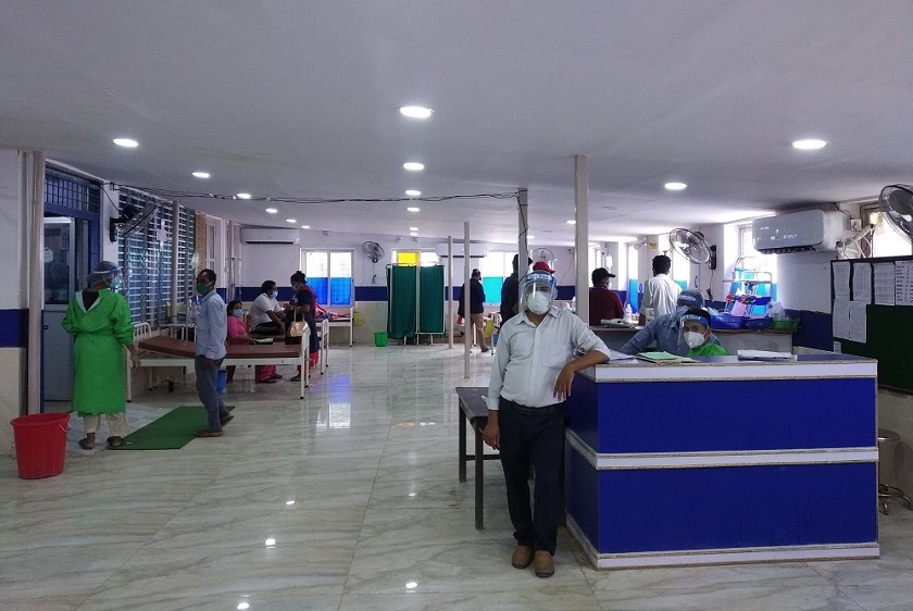 स्वरुप फेर्दे लुम्बिनी अस्पतालको आईसीयू कक्ष