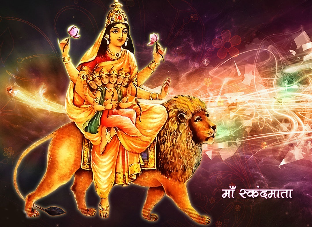 नवरात्रको आज पाँचौ दिन : देवी स्कंदमाताको पूजा तथा आराधना गरिँदै