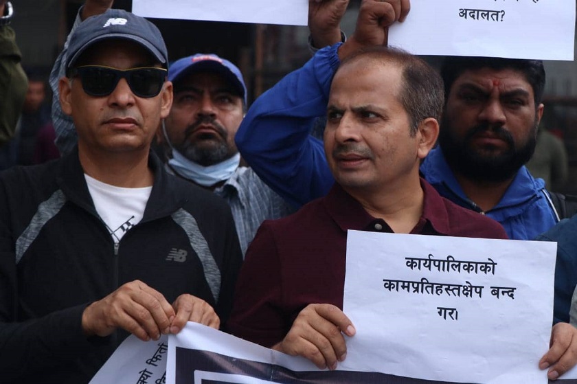 निजगढमा अन्तर्राष्ट्रिय विमानस्थल नबनाउन सर्वोच्चको निर्णयविरुद्ध प्रदर्शन