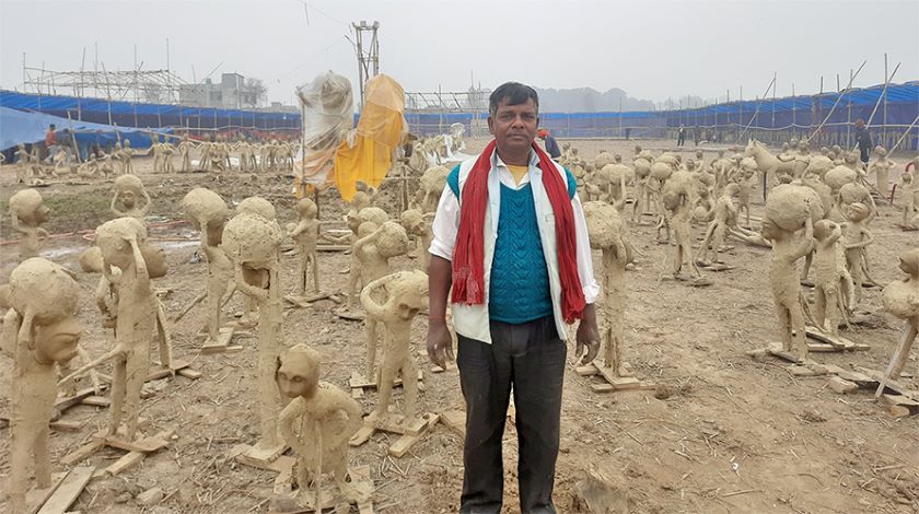बलिराम पण्डित : जसले महायज्ञका लागि १०११ मूर्ति बनाउँदैछन् !