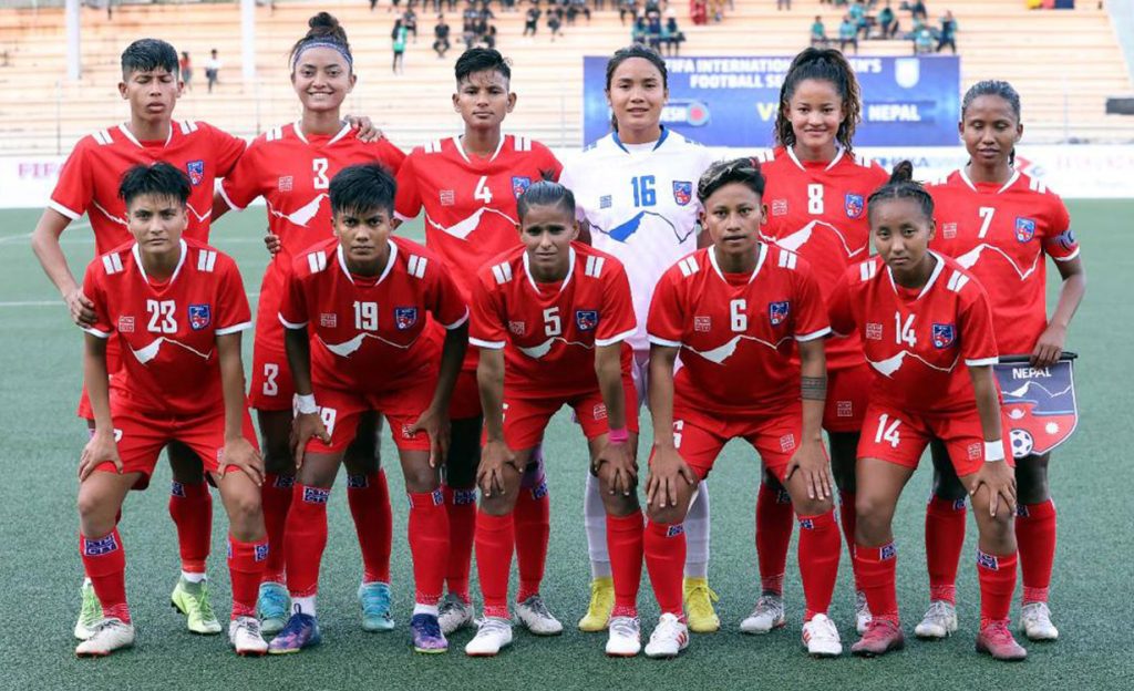 नेपालले  जित्यो बंगलादेशसँगको मैत्रीपूर्ण महिला फुटबल
