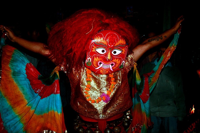 काठमाडौंमा गरियो मुकुन्डो नृत्य