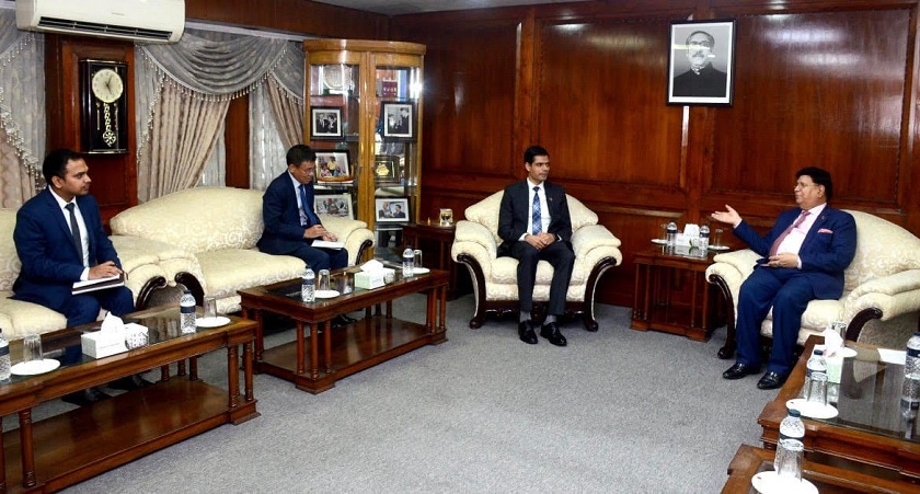 नेपाली राजदूत भण्डारीले गरे बंगलादेशका विदेशमन्त्रीसँग शिष्टाचार भेट