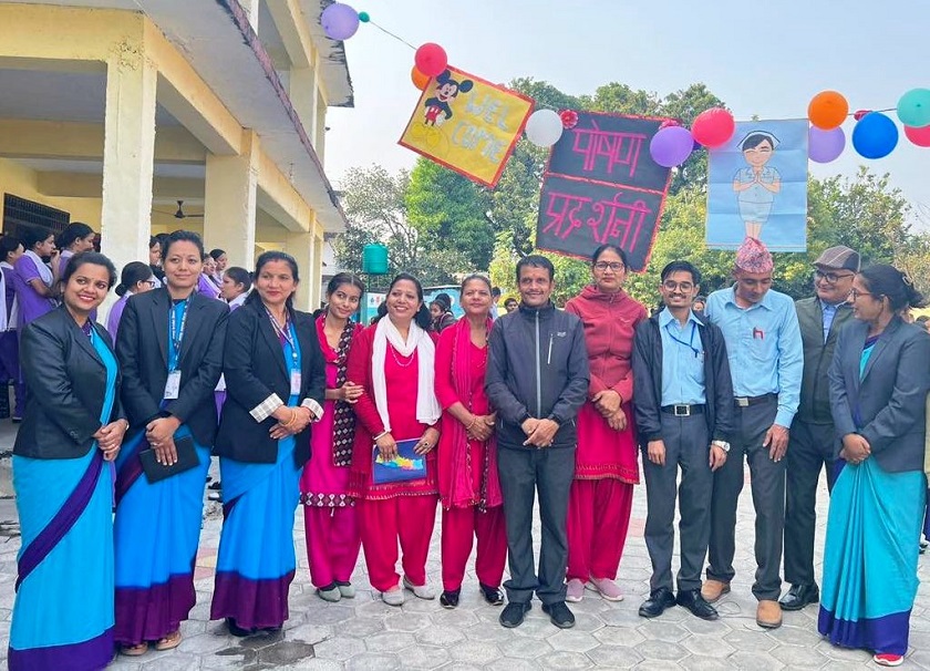 श्री हिमालय आधारभुत विद्यालयमा पोषण प्रर्दशनी कार्यक्रम सम्पन्न