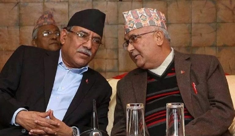 आज एउटै मञ्चबाट सम्बोधन गर्दै ओली-प्रचण्ड