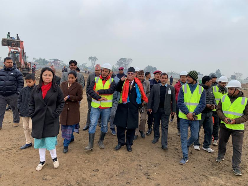 गौतमबुद्ध अन्तराष्ट्रिय क्रिकेट रंगशाला राष्ट्रिय गौरबको आयोजना : अध्यक्ष प्रचण्ड