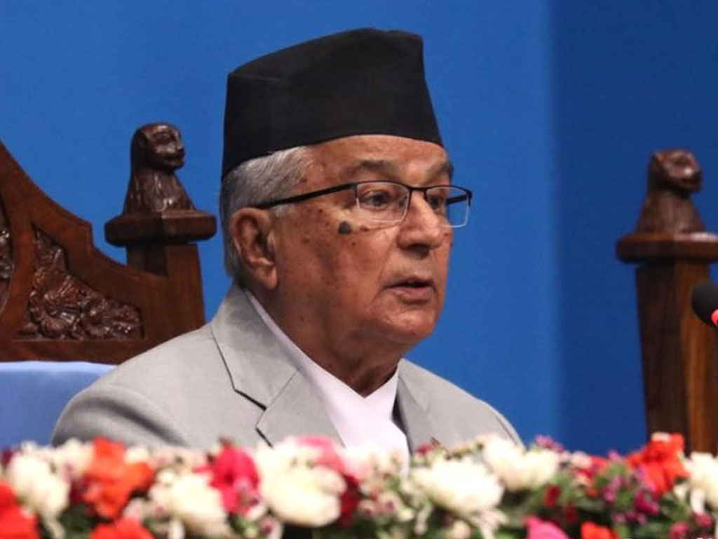 राष्ट्रपतिले चैत २७ गते दुवै सदनको संयुक्त बैठकमा सम्बोधन गर्ने