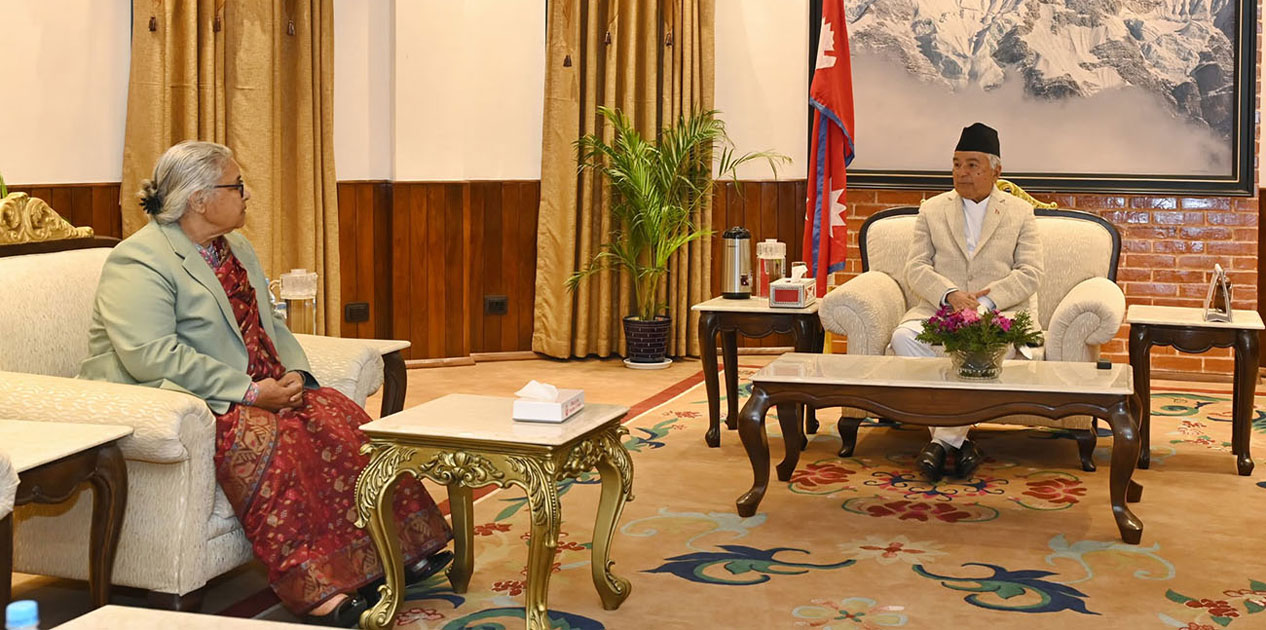 निर्वाचनअघि प्रधानमन्त्री र राष्ट्रपतिबीच भेटवार्ता