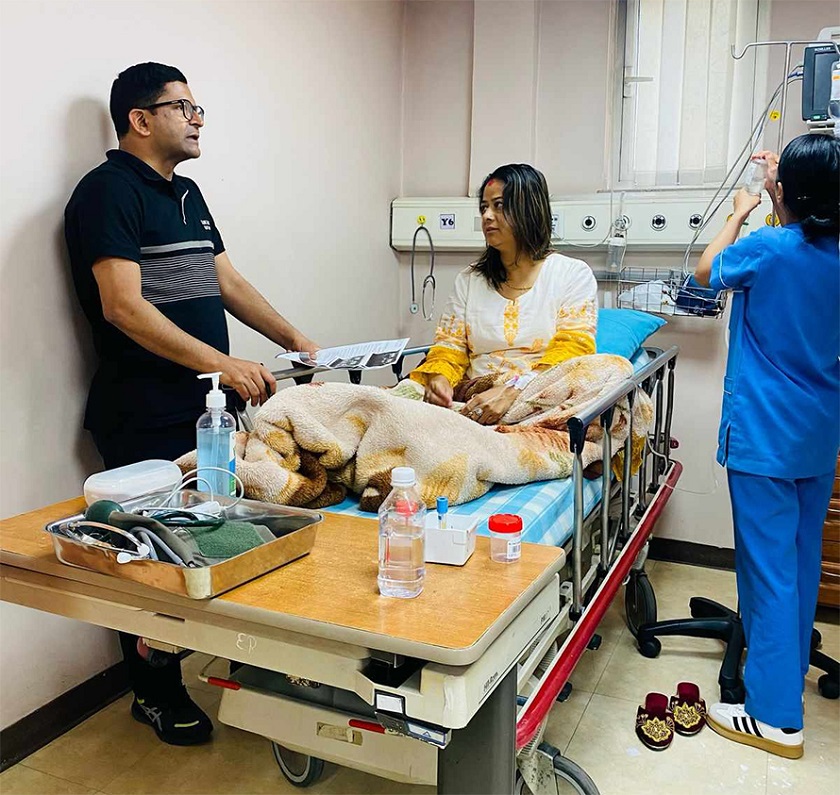 नाउपा अध्यक्ष रञ्जिता श्रेष्ठ अस्पताल भर्ना
